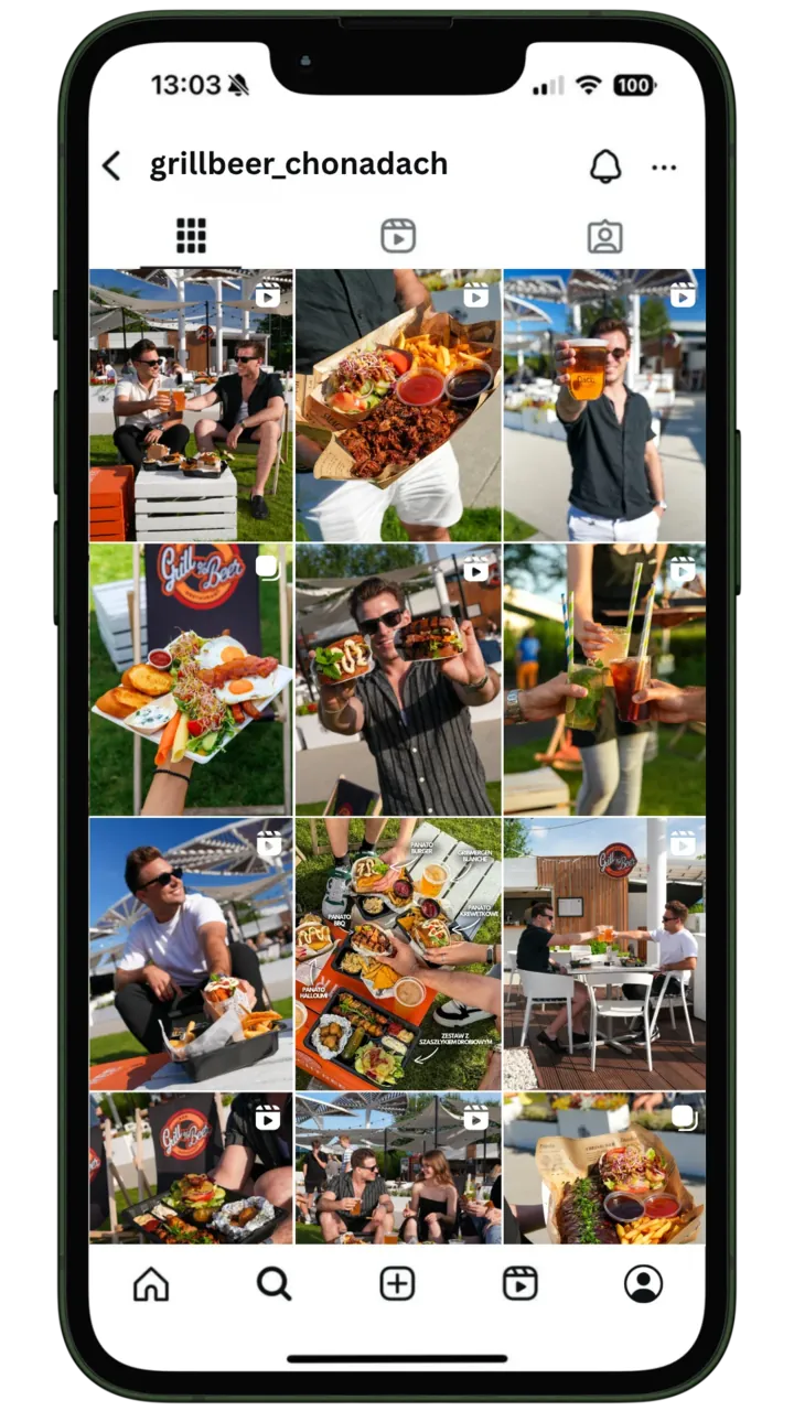 Profil Instagram grillbeer_chonadach prowadzony przez DigiAds